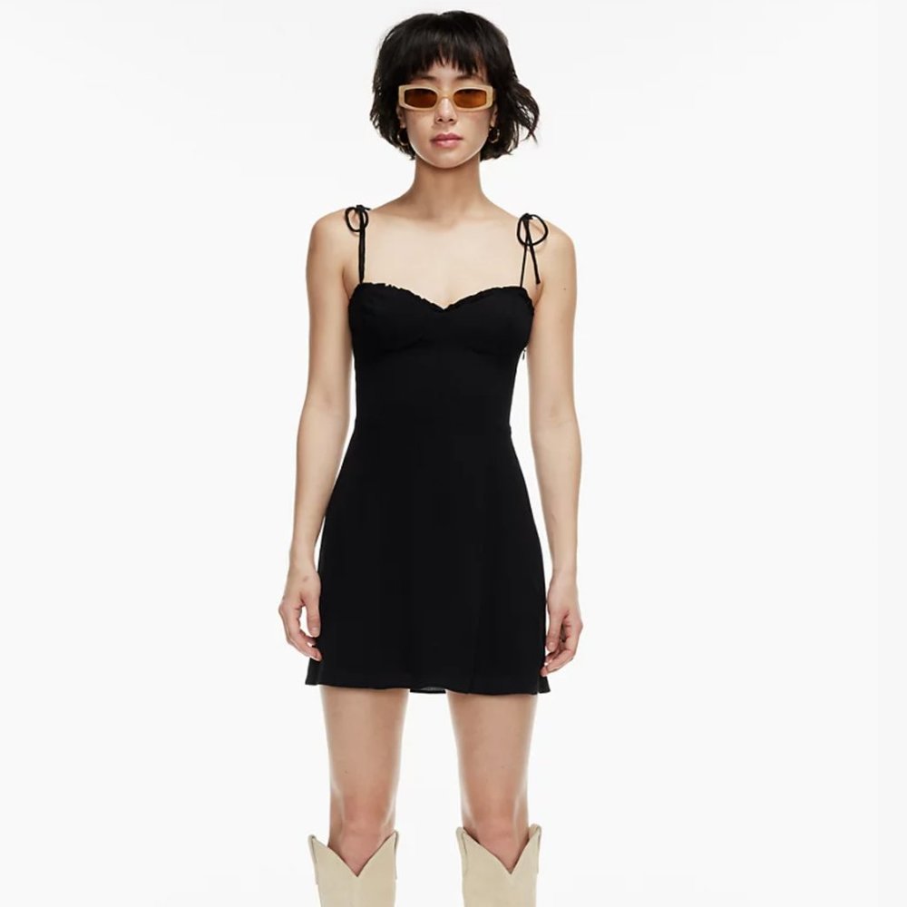 Aritzia Wilfred Fable Sweetheart Bustier Mini Dress Size 8